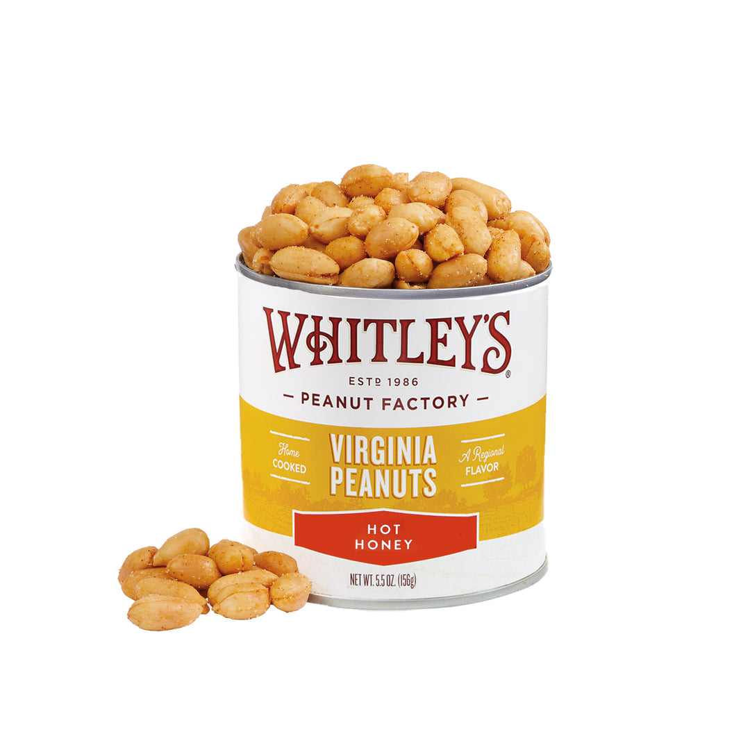 Case 20 - 5.5 oz. Tins Hot Honey Peanuts