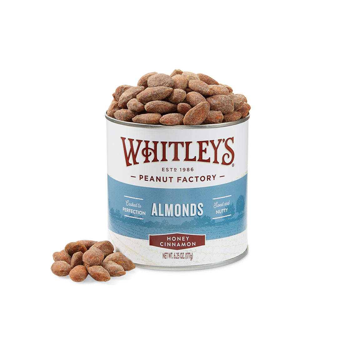 Case 20 - 6.25 oz. Tins Honey Cinnamon Almonds