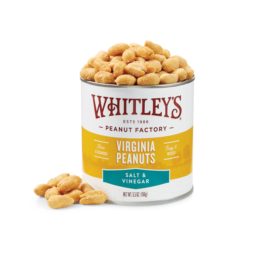 Case 20 - 5.5 oz. Tins Salt & Vinegar Virginia Peanuts