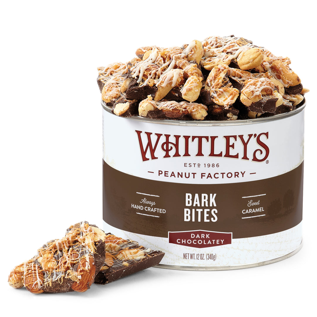 Case 12 - 12 oz. Tins Dark Chocolatey Bark Bites