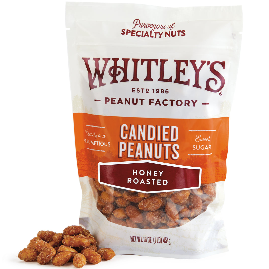Case 11 - 16 oz. Pouch Bag Honey Roasted Virginia Peanuts