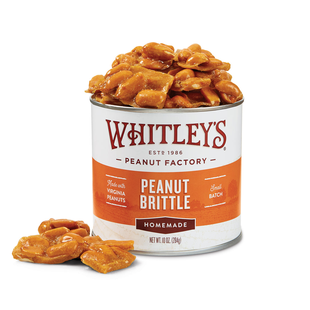 Case 12 - 10 oz. Tins  Homemade Peanut Brittle