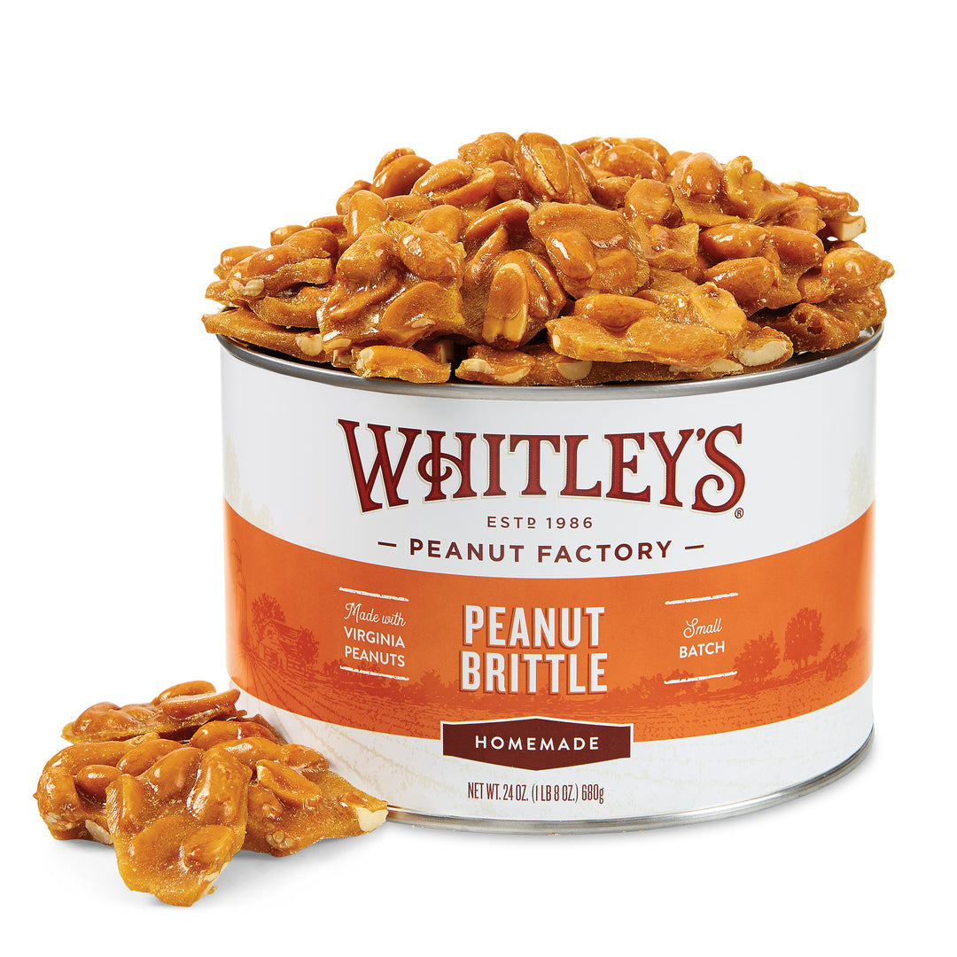 Case 12 - 24 oz. Tins  Homemade Peanut Brittle