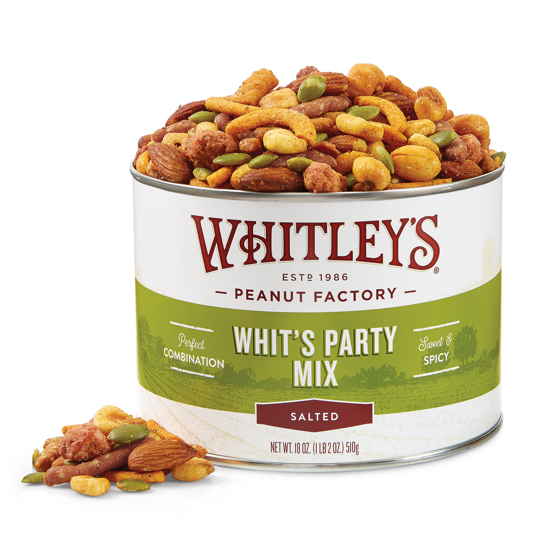 Case 12 - 18 oz. Tins Whit's Party Mix