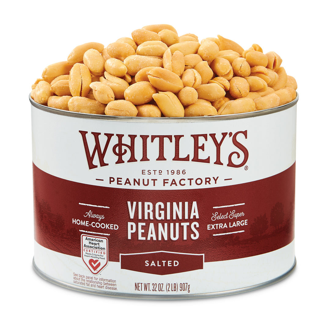 Case 12 - 32 oz. Tins Salted Virginia Peanuts