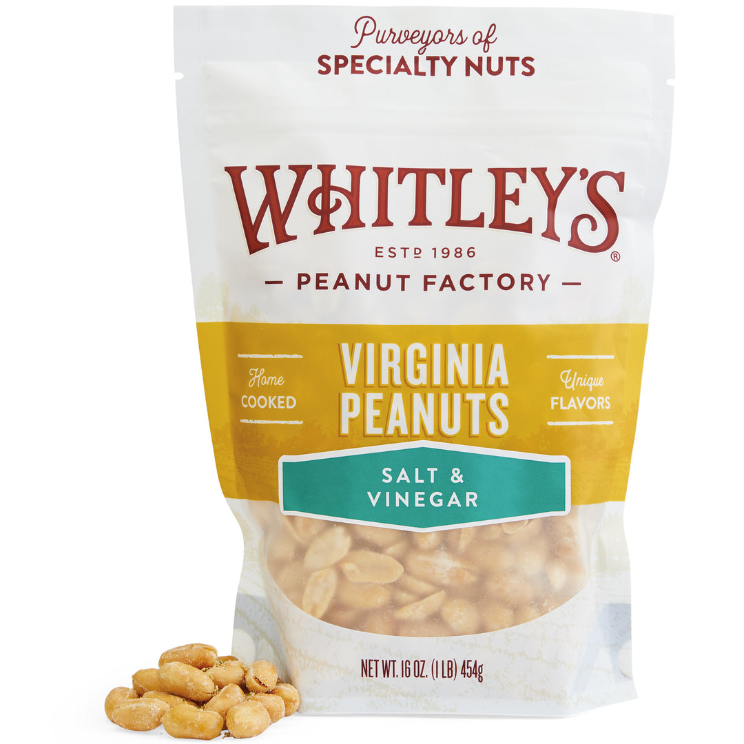 Case 11 - 16 oz. Pouch Bag Salt & Vinegar Virginia Peanuts